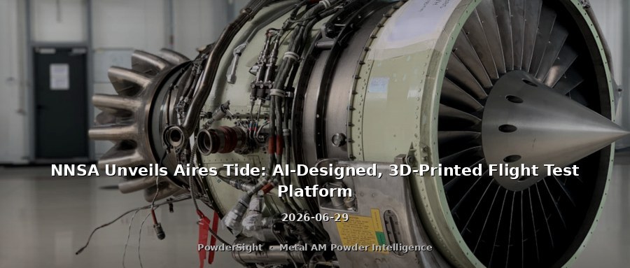 NNSA Unveils Aires Tide: AI-Designed, 3D-Printed Flight Test Platform