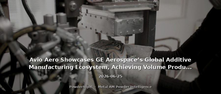 Avio Aero Showcases GE Aerospace’s Global Additive Manufacturing Ecosystem, Achieving Volume Production of Titanium Aluminide Blades