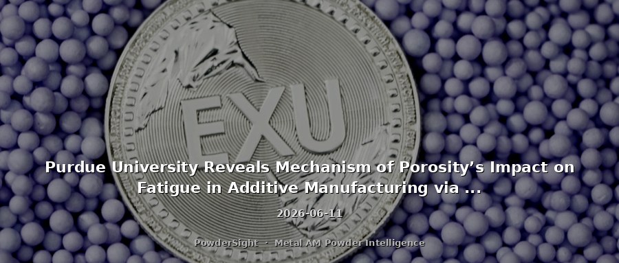 Purdue University Reveals Mechanism of Porosity’s Impact on Fatigue in Additive Manufacturing via Synchrotron Characterization