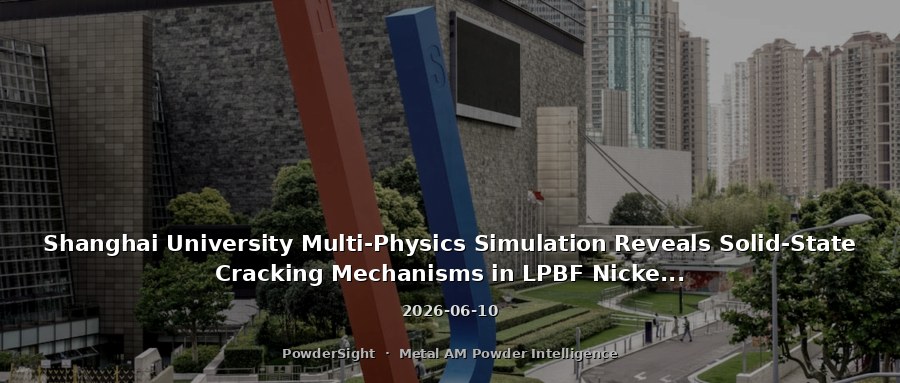 Shanghai University Multi-Physics Simulation Reveals Solid-State Cracking Mechanisms in LPBF Nickel-Based Superalloys