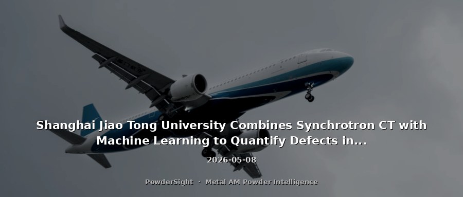 Shanghai Jiao Tong University Combines Synchrotron CT with Machine Learning to Quantify Defects in Gas-Atomized Powders