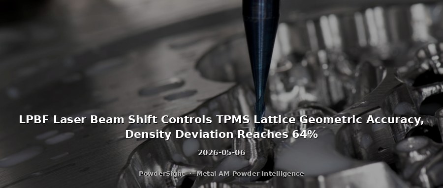 LPBF Laser Beam Shift Controls TPMS Lattice Geometric Accuracy, Density Deviation Reaches 64%