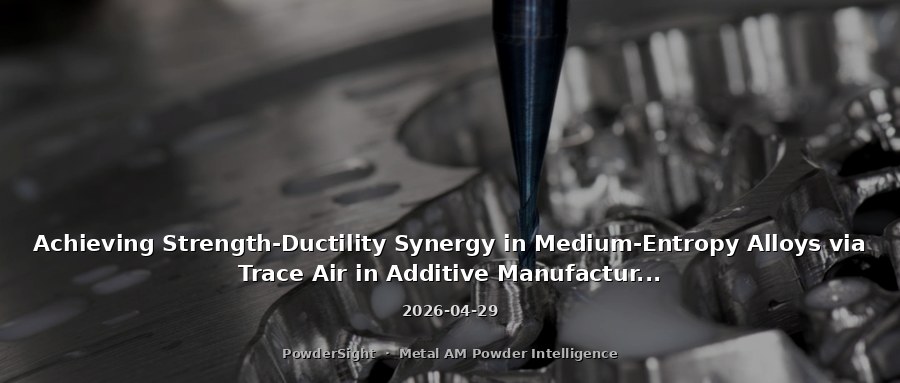 Achieving Strength-Ductility Synergy in Medium-Entropy Alloys via Trace Air in Additive Manufacturing