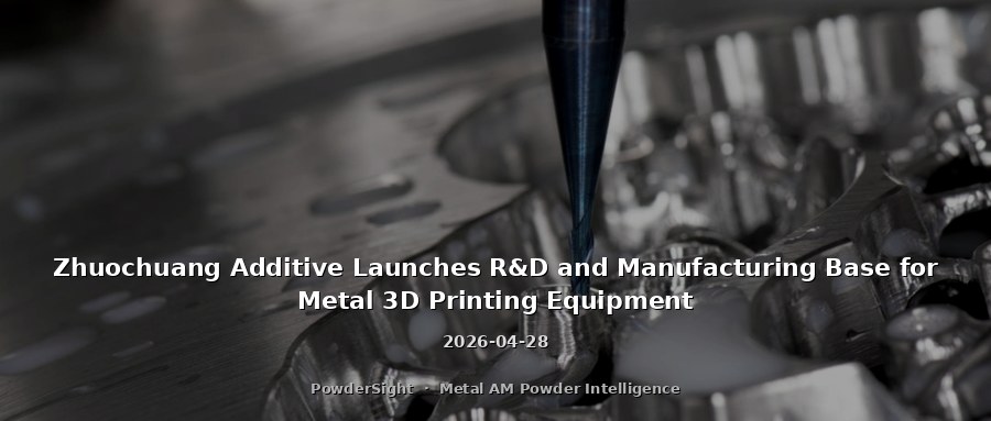 Zhuochuang Additive Launches R&D and Manufacturing Base for Metal 3D Printing Equipment
