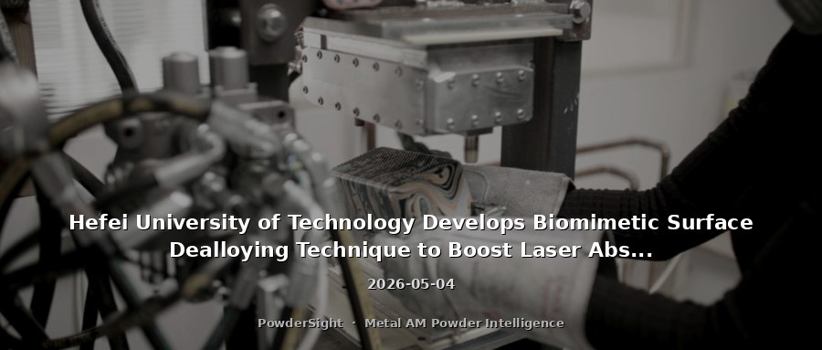 Hefei University of Technology Develops Biomimetic Surface Dealloying Technique to Boost Laser Absorptivity of Copper Powders