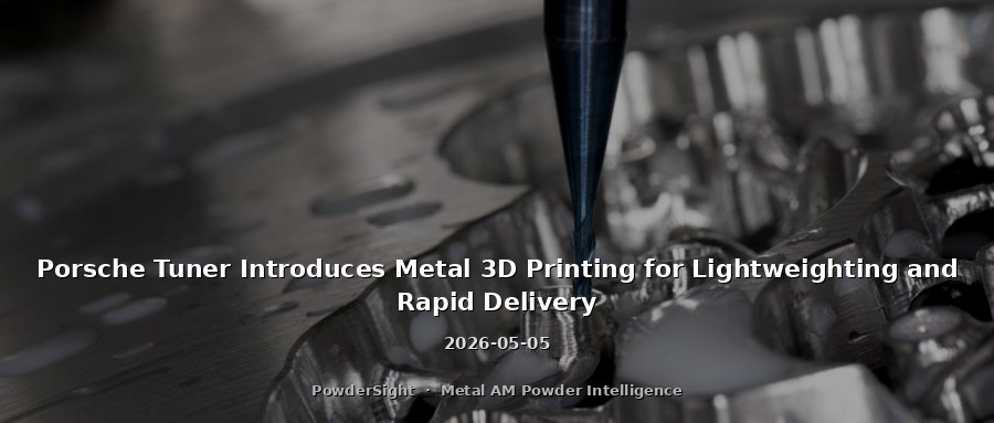 Porsche Tuner Introduces Metal 3D Printing for Lightweighting and Rapid Delivery