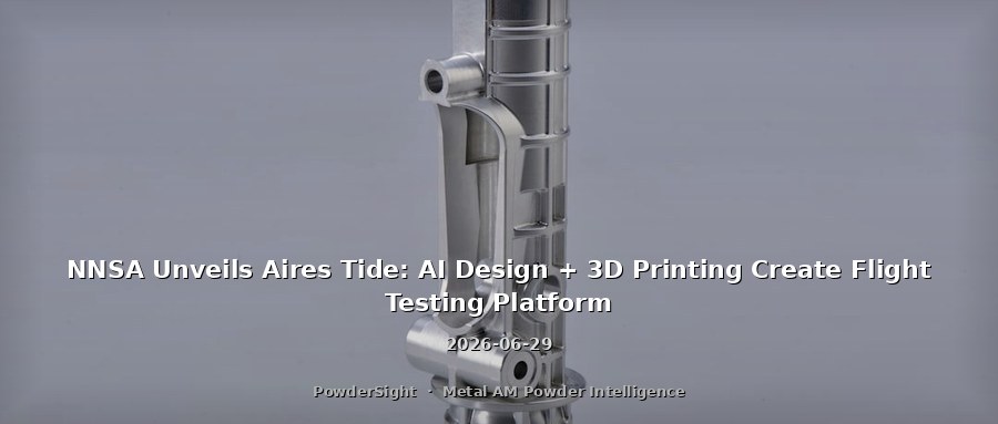 NNSA Unveils Aires Tide: AI Design + 3D Printing Create Flight Testing Platform
