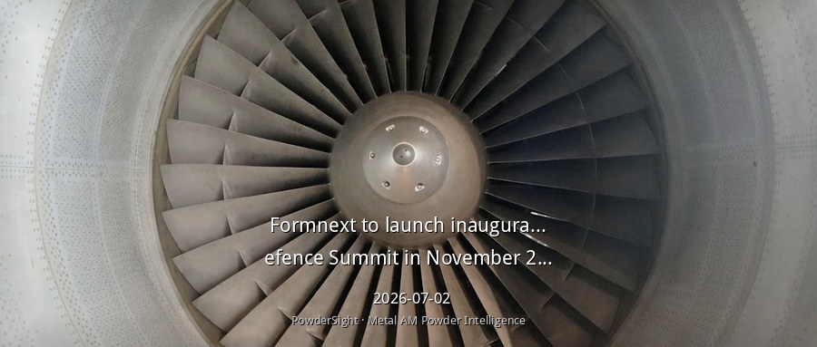 Formnext 2026年11月举办首届防务峰会，聚焦增材制造与国防供应链韧性