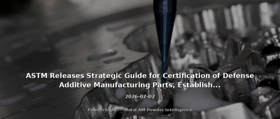 ASTM Releases Strategic Guide for Certification of Defense Additive Manufacturing Parts, Establishes Four-Level Classification System
