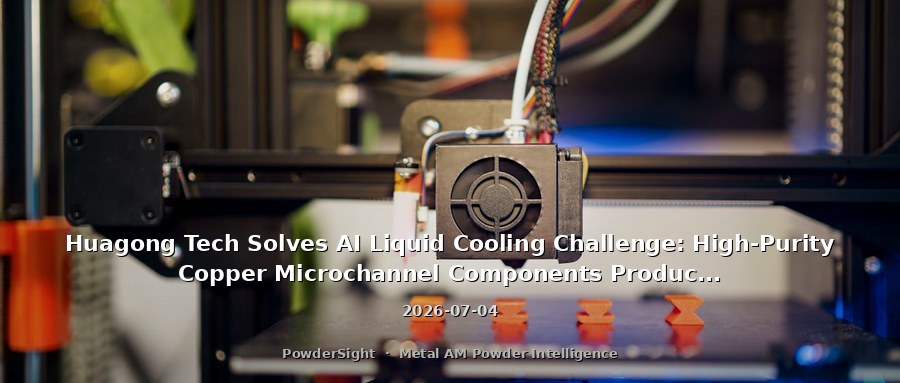 Huagong Tech Solves AI Liquid Cooling Challenge: High-Purity Copper Microchannel Components Produced via 3D Printing in Batch Delivery