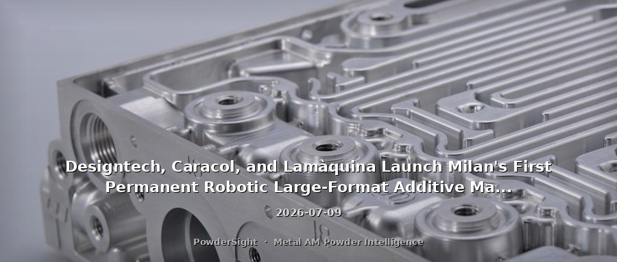 Designtech, Caracol, and Lamàquina Launch Milan's First Permanent Robotic Large-Format Additive Manufacturing Design Hub