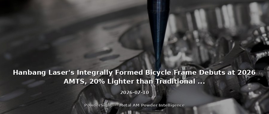 Hanbang Laser's Integrally Formed Bicycle Frame Debuts at 2026 AMTS, 20% Lighter than Traditional Designs