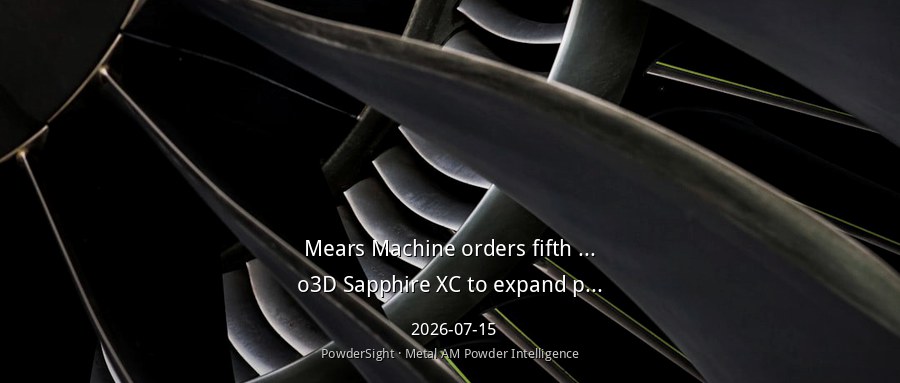 Mears Machine订购第五台Velo3D金属增材制造系统