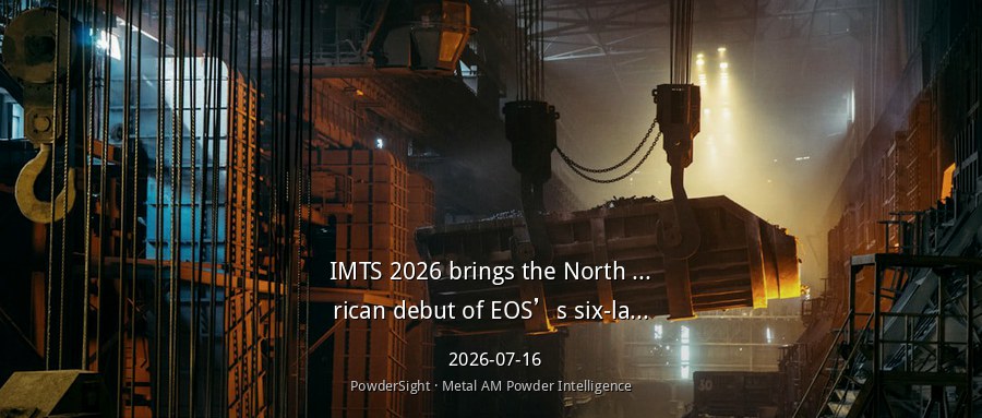 EOS六激光M4 Onyx将在IMTS 2026完成北美首秀，生产效率提升50%