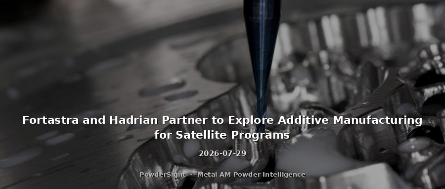 Fortastra and Hadrian Partner to Explore Additive Manufacturing for Satellite Programs