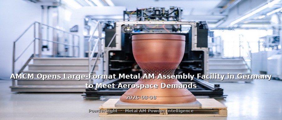 AMCM Opens Large-Format Metal AM Assembly Facility in Germany to Meet Aerospace Demands