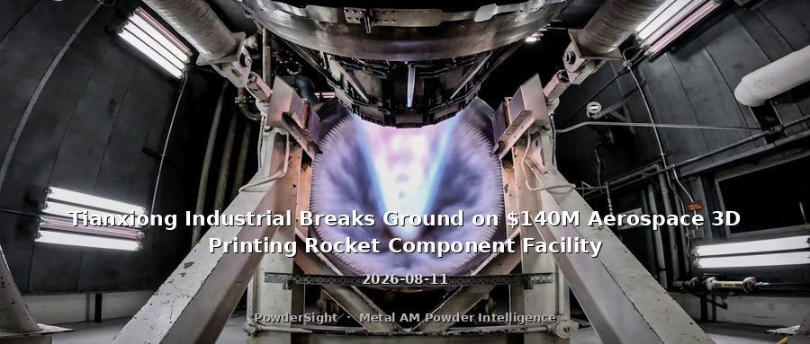Tianxiong Industrial Breaks Ground on $140M Aerospace 3D Printing Rocket Component Facility