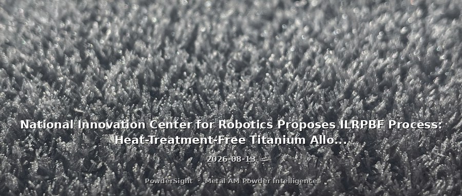 National Innovation Center for Robotics Proposes ILRPBF Process: Heat-Treatment-Free Titanium Alloy Printing with High Strength and Ductility