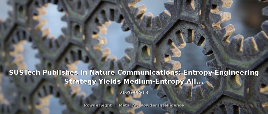 SUSTech Publishes in Nature Communications: Entropy Engineering Strategy Yields Medium-Entropy Alloys with >99.99% Relative Density in LPBF