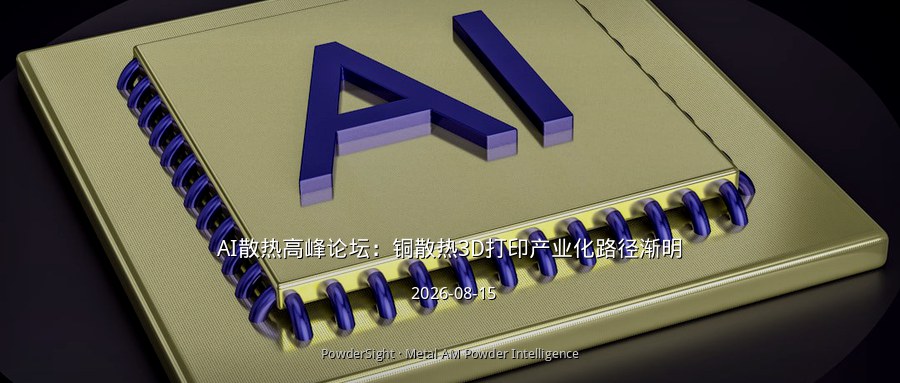 AI散热高峰论坛：铜散热3D打印产业化路径渐明