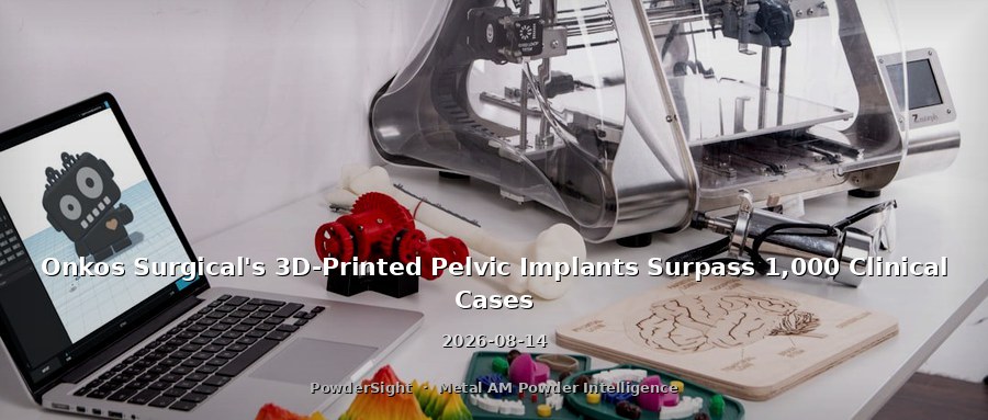 Onkos Surgical's 3D-Printed Pelvic Implants Surpass 1,000 Clinical Cases