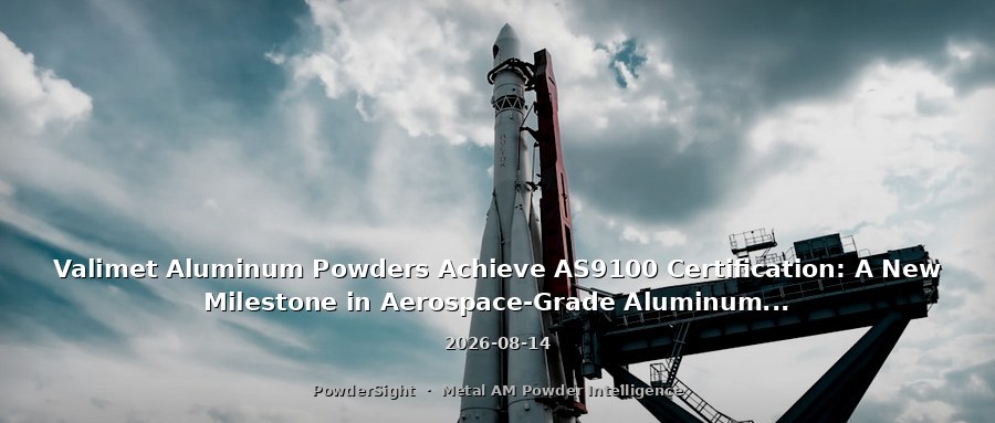 Valimet Aluminum Powders Achieve AS9100 Certification: A New Milestone in Aerospace-Grade Aluminum Powder Production