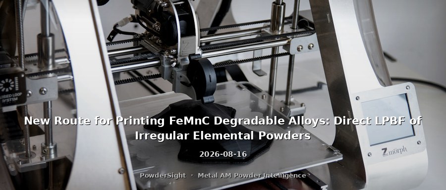 New Route for Printing FeMnC Degradable Alloys: Direct LPBF of Irregular Elemental Powders