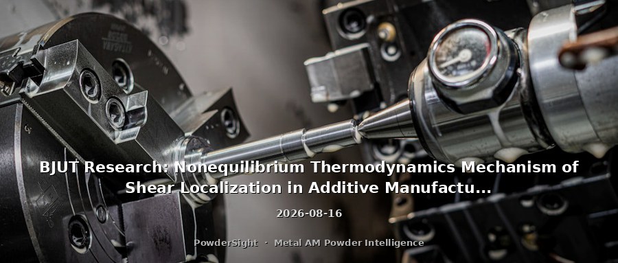 BJUT Research: Nonequilibrium Thermodynamics Mechanism of Shear Localization in Additive Manufacturing