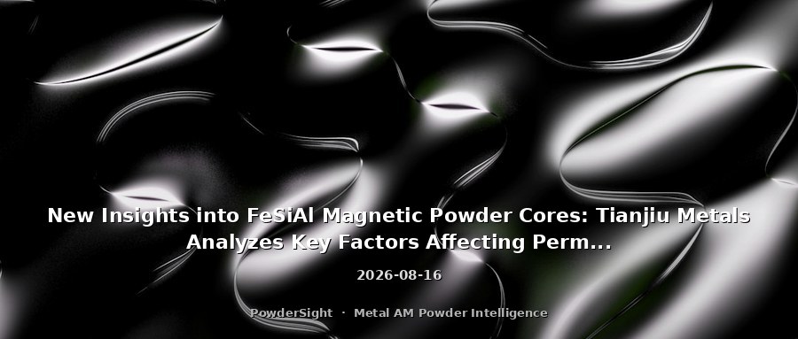 New Insights into FeSiAl Magnetic Powder Cores: Tianjiu Metals Analyzes Key Factors Affecting Permeability and Core Loss