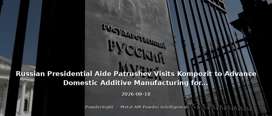 Russian Presidential Aide Patrushev Visits Kompozit to Advance Domestic Additive Manufacturing for Shipbuilding