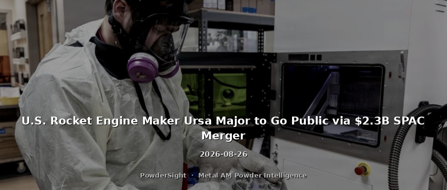U.S. Rocket Engine Maker Ursa Major to Go Public via $2.3B SPAC Merger
