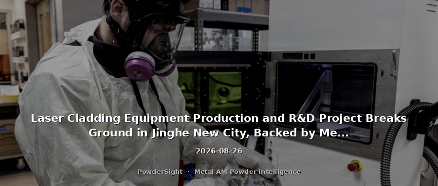 Laser Cladding Equipment Production and R&D Project Breaks Ground in Jinghe New City, Backed by Metal Powder Technical Services