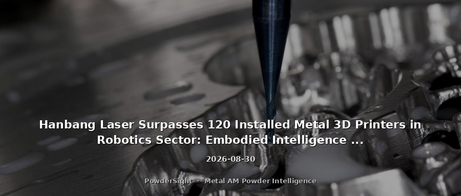 Hanbang Laser Surpasses 120 Installed Metal 3D Printers in Robotics Sector: Embodied Intelligence Drives Demand for Equipment and Powders