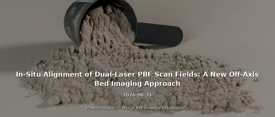 In-Situ Alignment of Dual-Laser PBF Scan Fields: A New Off-Axis Bed Imaging Approach