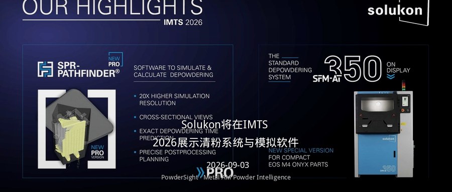 Solukon将在IMTS 2026展示清粉系统与模拟软件