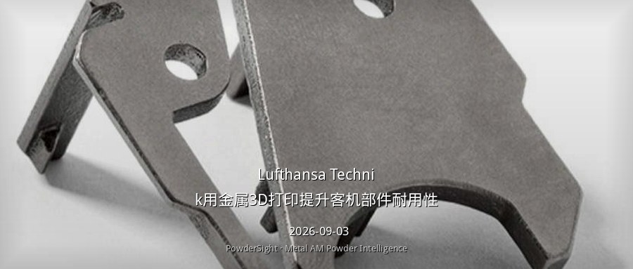 Lufthansa Technik用金属3D打印提升客机部件耐用性