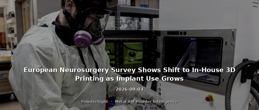 European Neurosurgery Survey Shows Shift to In-House 3D Printing as Implant Use Grows