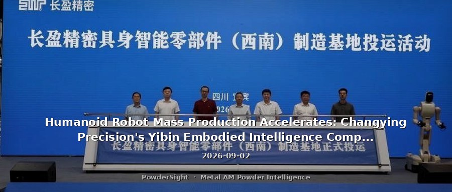 Humanoid Robot Mass Production Accelerates: Changying Precision's Yibin Embodied Intelligence Component Base Begins Operations, First-Half Deliveries Surpass Last Year's Total at 860,000 Units