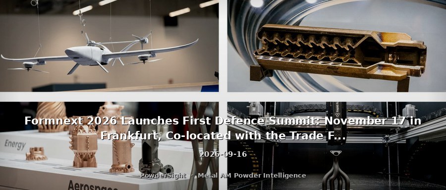 Formnext 2026 Launches First Defence Summit: November 17 in Frankfurt, Co-located with the Trade Fair
