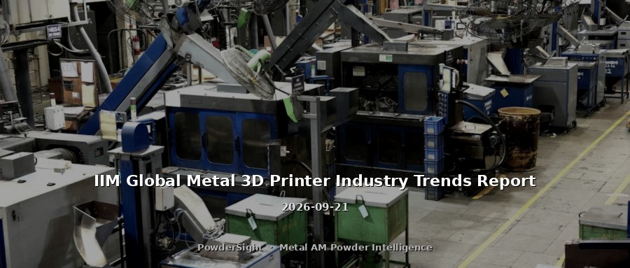 IIM Global Metal 3D Printer Industry Trends Report