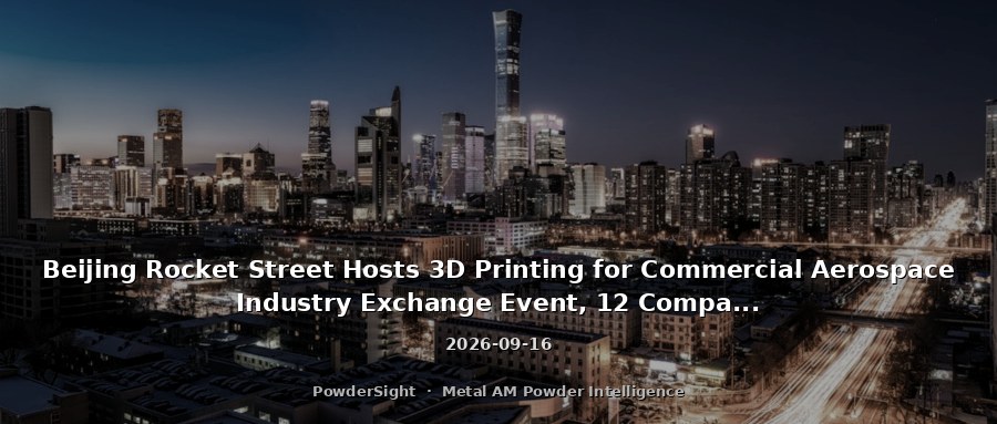 Beijing Rocket Street Hosts 3D Printing for Commercial Aerospace Industry Exchange Event, 12 Companies Match Supply and Demand