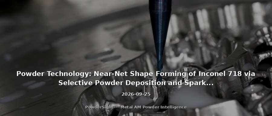 Powder Technology: Near-Net Shape Forming of Inconel 718 via Selective Powder Deposition and Spark Plasma Sintering Achieves Core Density Over 96%