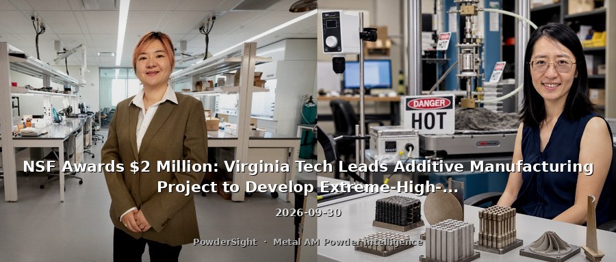 NSF Awards $2 Million: Virginia Tech Leads Additive Manufacturing Project to Develop Extreme-High-Temperature Self-Lubricating Alloys