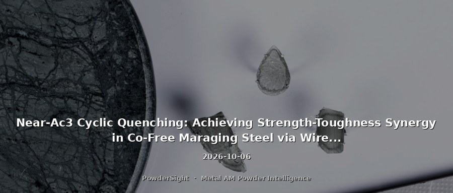 Near-Ac3 Cyclic Quenching: Achieving Strength-Toughness Synergy in Co-Free Maraging Steel via Wire-Arc Additive Manufacturing