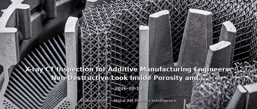 X-ray CT Inspection for Additive Manufacturing Engineers: Non-Destructive Look Inside Porosity and Process Defects