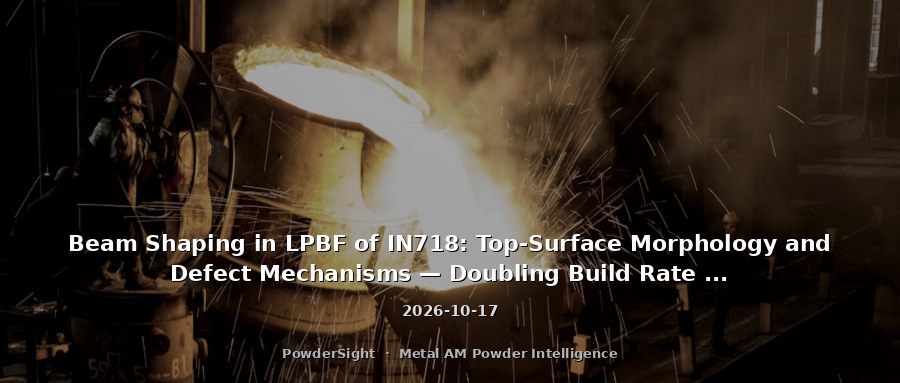 Beam Shaping in LPBF of IN718: Top-Surface Morphology and Defect Mechanisms — Doubling Build Rate via Small Hatch Spacing and High Scan Speed Process Window