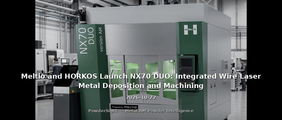 Meltio and HORKOS Launch NX70 DUO: Integrated Wire Laser Metal Deposition and Machining
