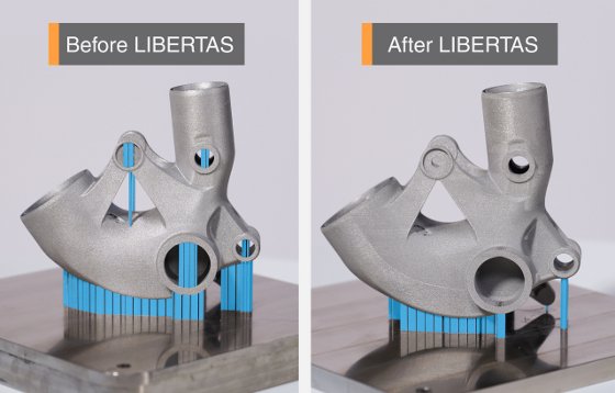 Renishaw LIBERTAS发布：LPBF支撑角45°降至5°，无需改硬件